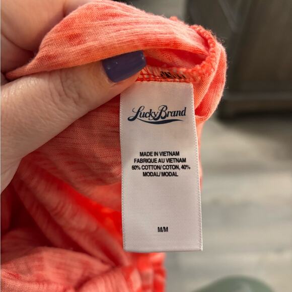 Lucky Brand Orange Sleeveless Wrap Maxi Halter Dress Size Medium - Picture 7 of 7